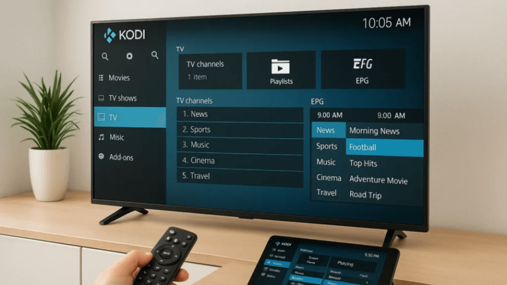 how to set up iptv on kodi